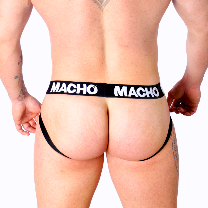 Jock en cuir noir Macho MX25NC, vue 4