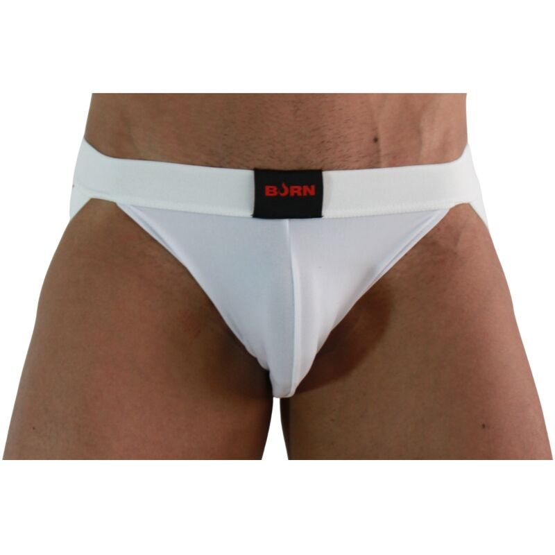 Jock en lycra blanc Burn 007, vue 2