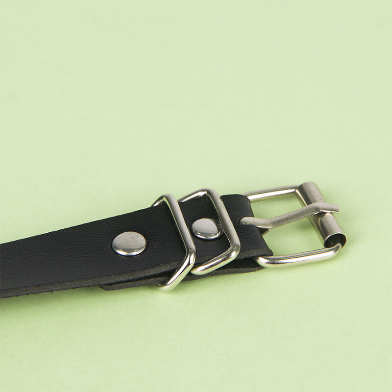 ceinture chaîne en cuir noir taille unique Subblime 7