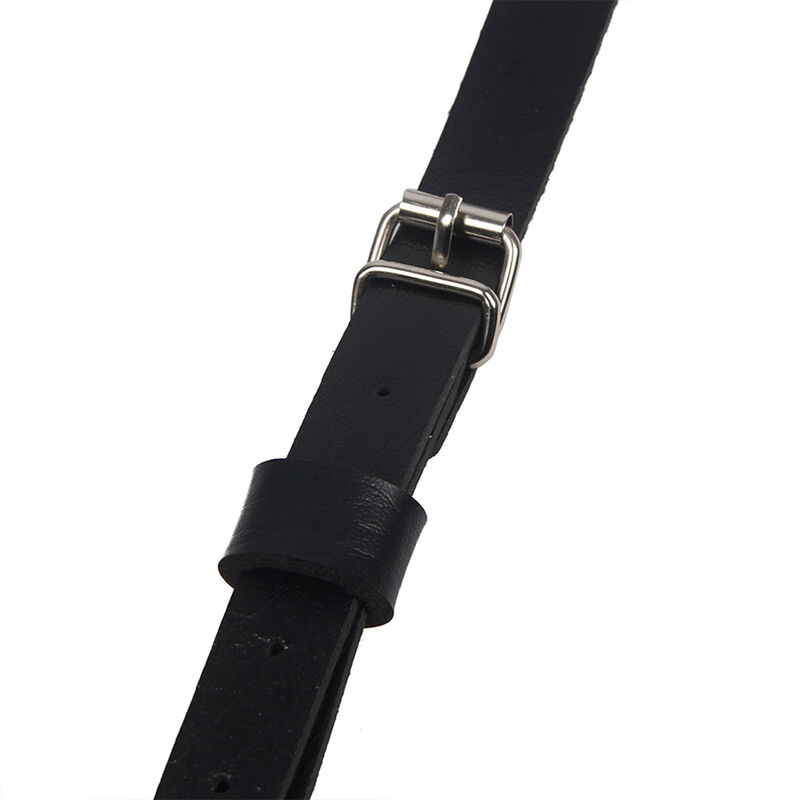 harnais de poitrine avec anneau en cuir noir taille unique Subblime 8