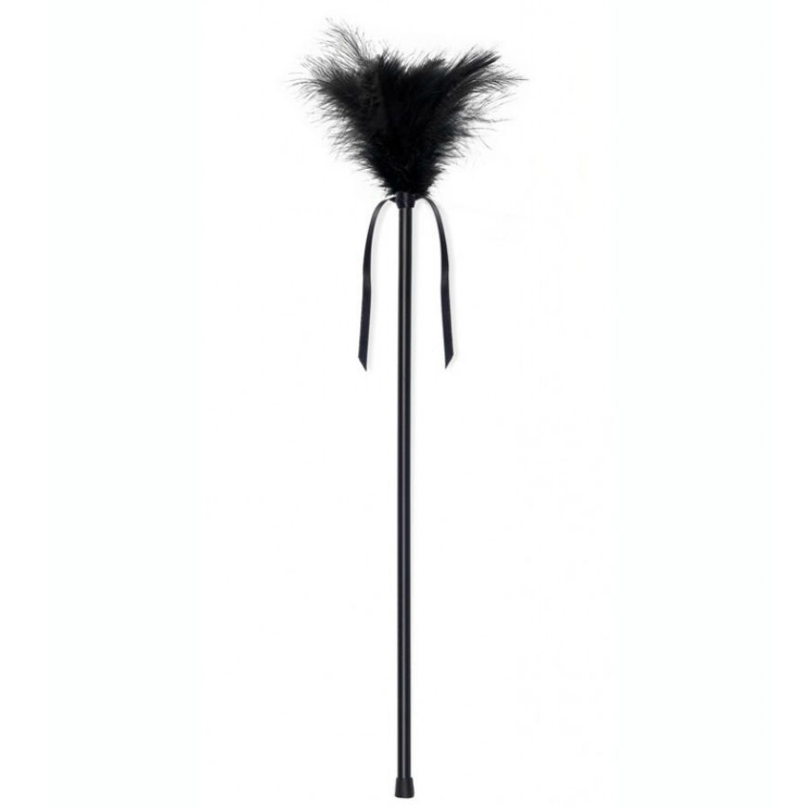 plumeau à plumes noires 40 cm Secretplay 3