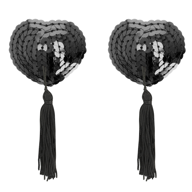 cache-tétons à paillettes noires Coquette Chic Desire 3