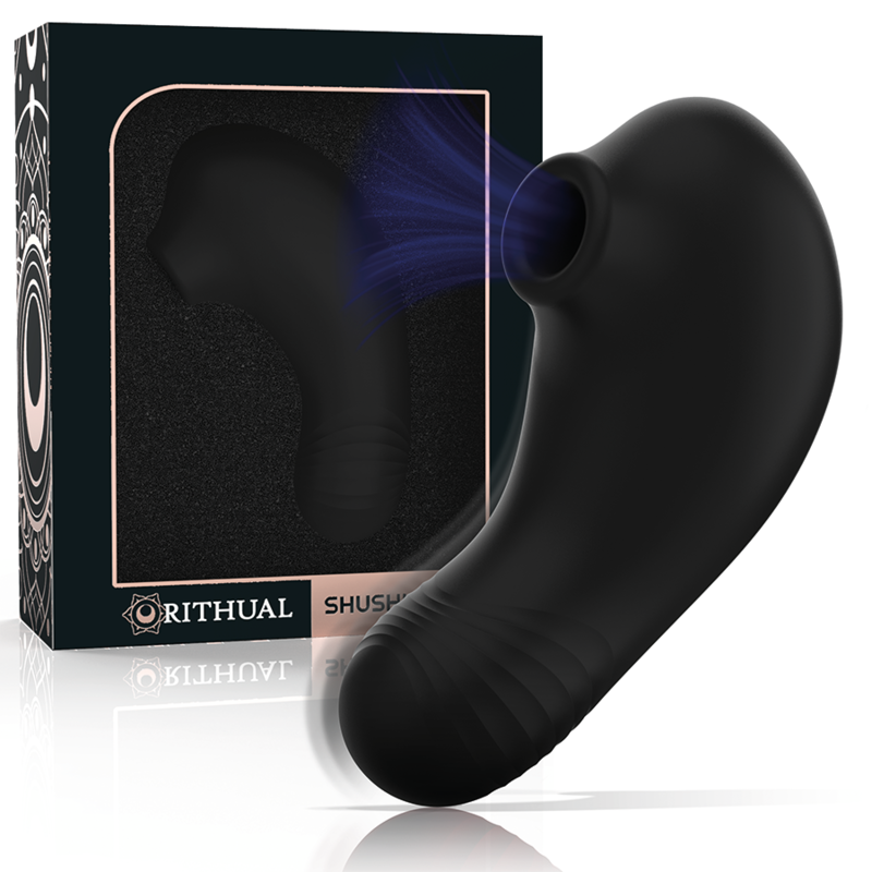 stimulateur clitoridien de poche 2 moteurs noir Rithual Shushu Pro 2
