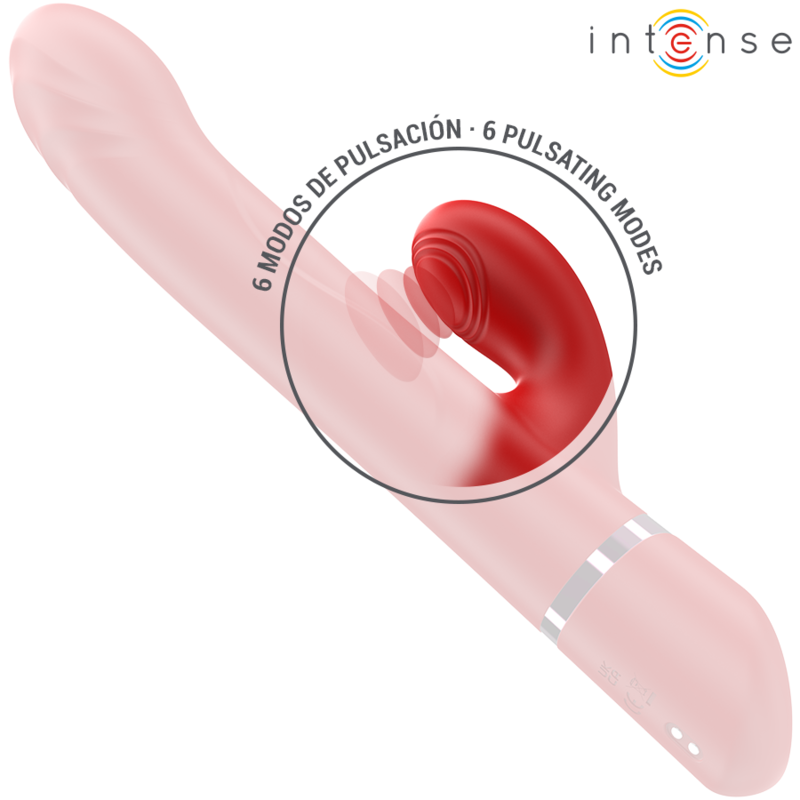 vibromasseur multifonction rotatif et oscillant rouge Intense Lele 6