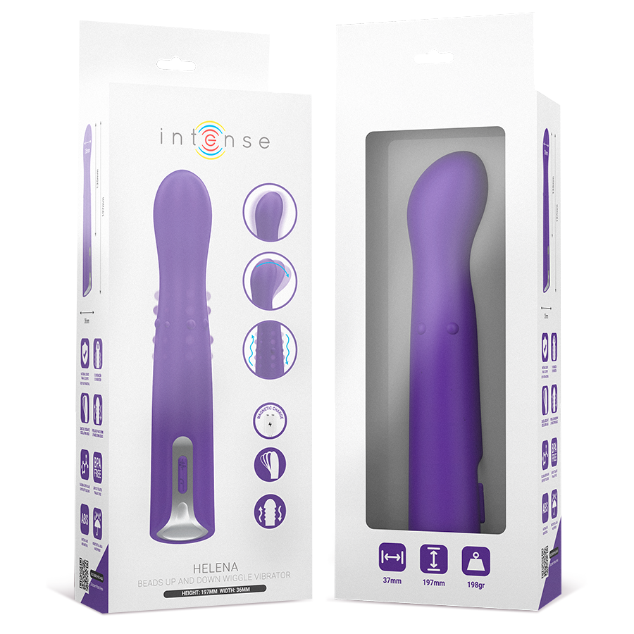 vibromasseur point G à billes va-et-vient tête oscillante Intense Helena 13,5 cm 3