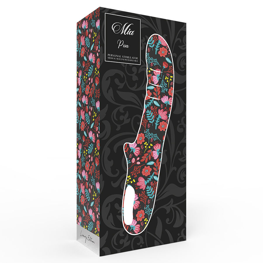 vibromasseur rotatif double moteur rose Mia Pisa 6
