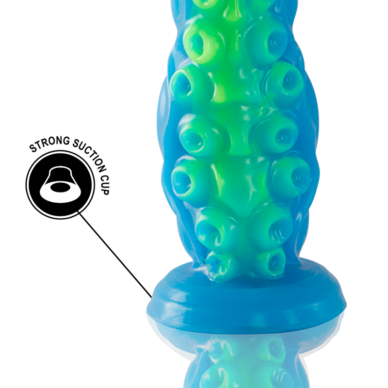 gode à tentacules fines fluorescentes petite taille Epic Scylla 8