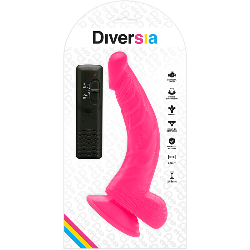 gode vibrant flexible rose 21,5 cm Diversia 6