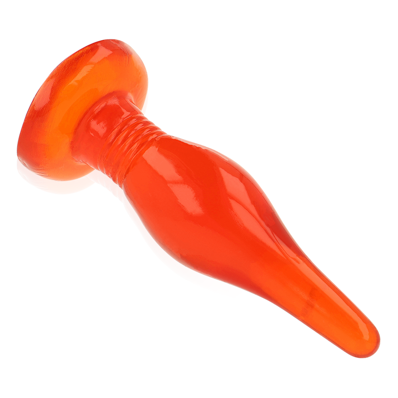 plug anal conique à ventouse rouge Soft Touch 14,2 cm Baile 2
