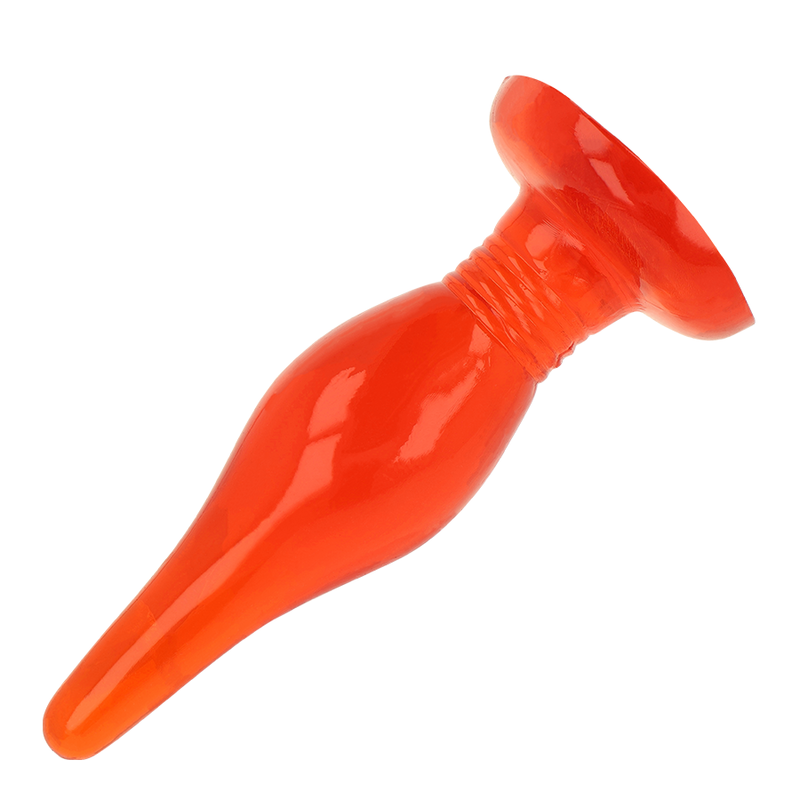 plug anal conique à ventouse rouge Soft Touch 14,2 cm Baile 3