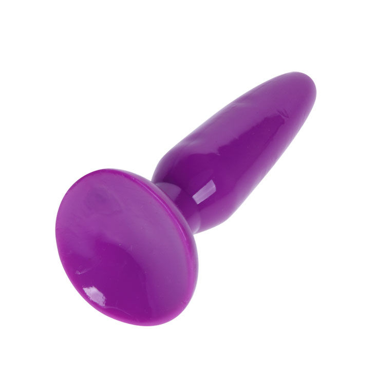 petit plug anal conique à ventouse rose 15 cm Baile 3