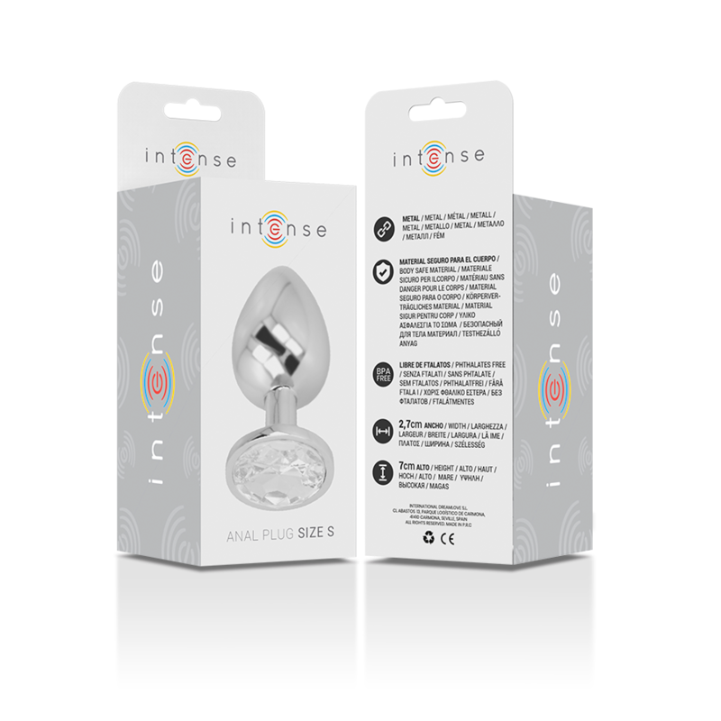 plug anal en métal bijou argenté taille S Intense 5