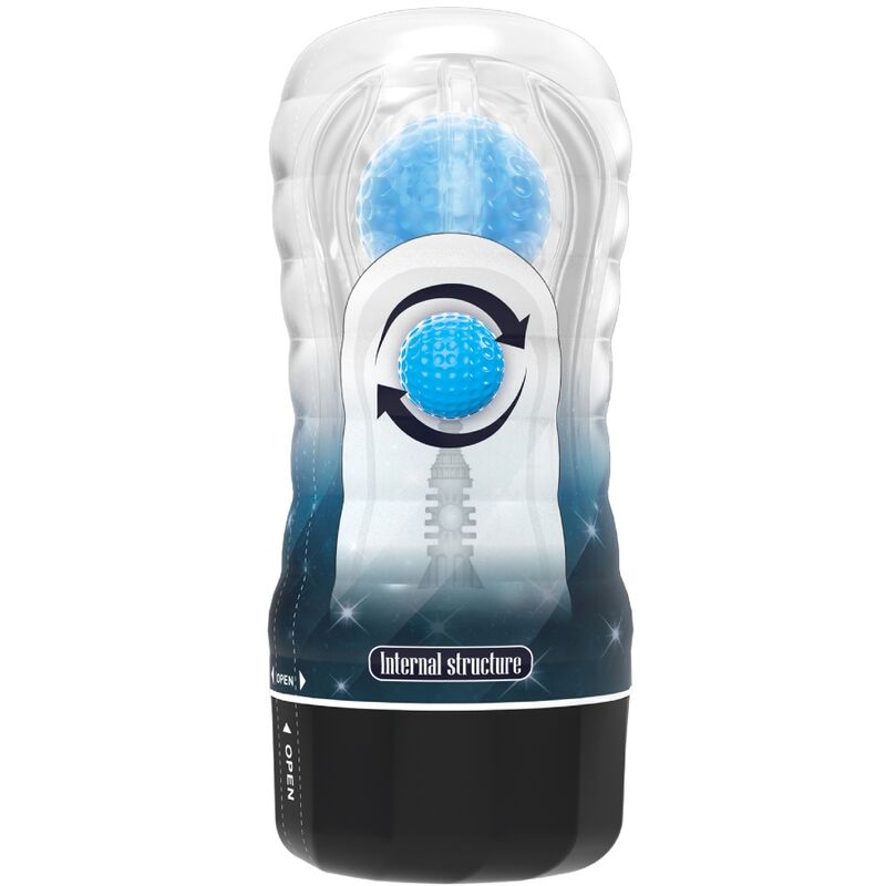 masturbateur tasse à bille roulante bleu Planet Pretty Love 8