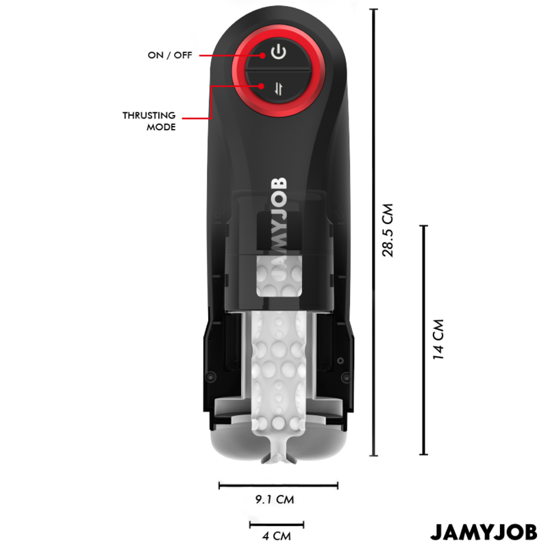 masturbateur automatique 5 modes de poussée et aspiration Gravity Jamyjob 3