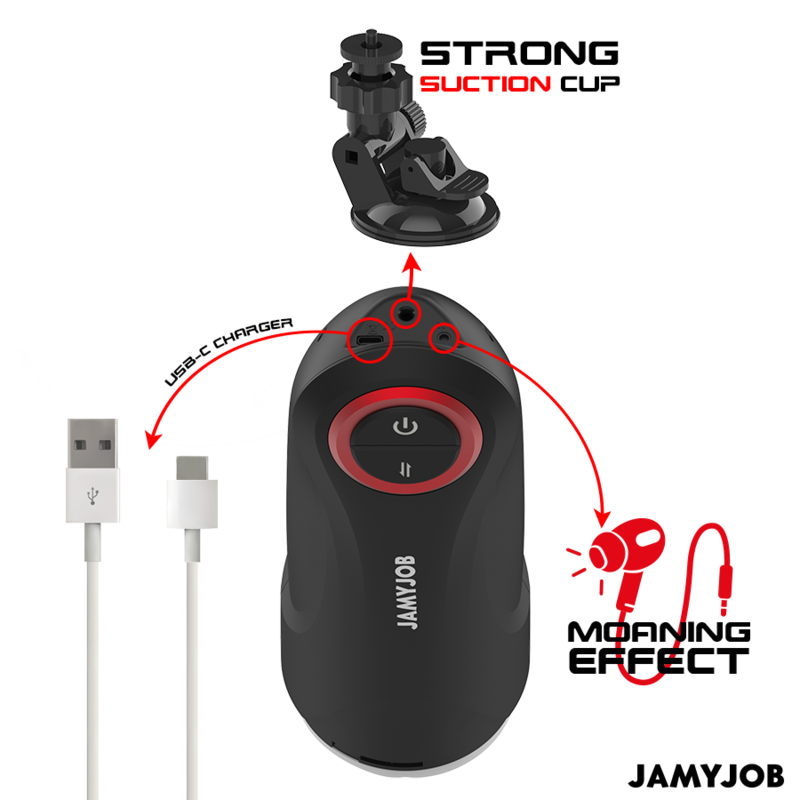 masturbateur automatique 5 modes de poussée et aspiration Gravity Jamyjob 6