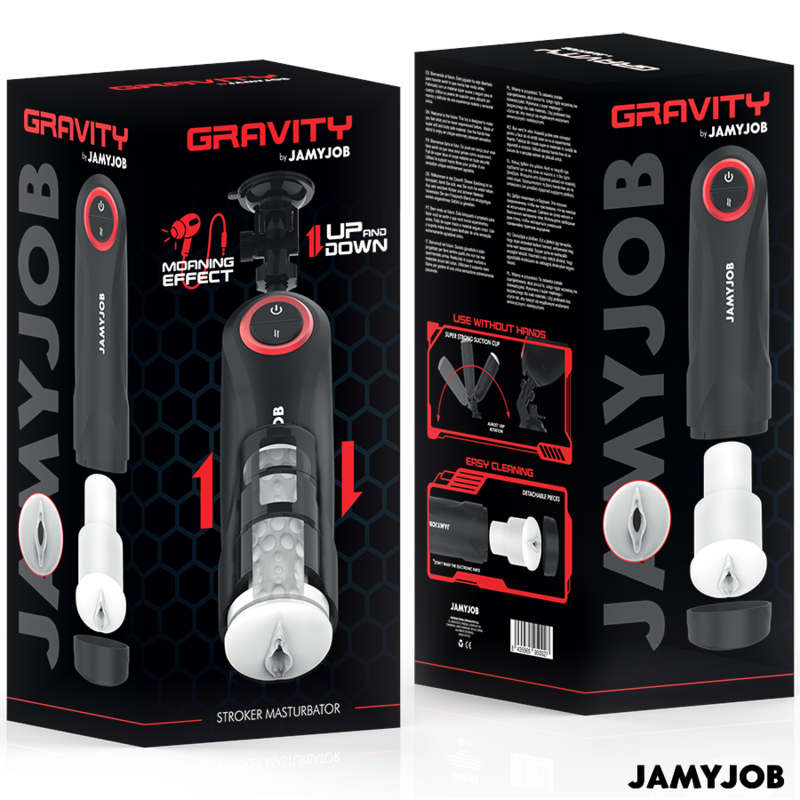 masturbateur automatique 5 modes de poussée et aspiration Gravity Jamyjob 7
