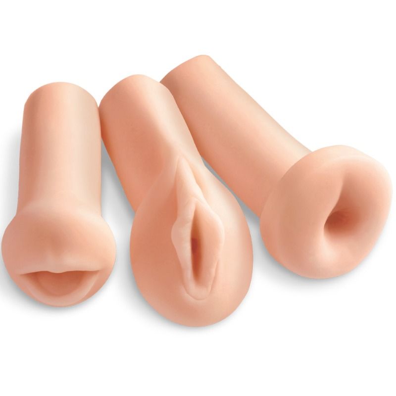 kit 3 masturbateurs bouche vagin anus Extreme Toyz 3