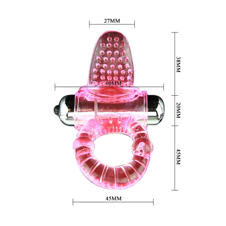 anneau pénien vibrant rose Sweet ABS 10 rythmes Baile 4