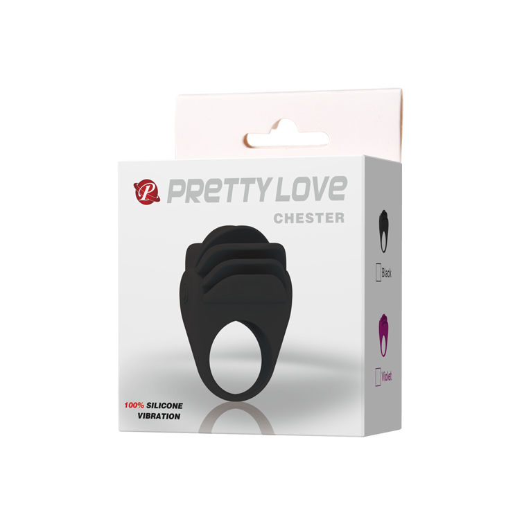 anneau pénien vibrant noir Chester Pretty Love 9