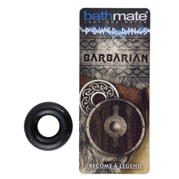 anneau pénien en TPR noir Barbare Bathmate 2