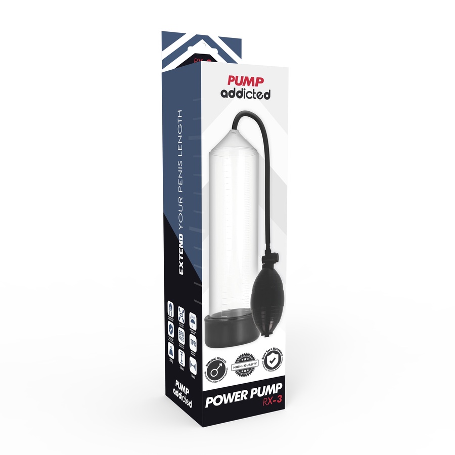 pompe à pénis à vide transparente RX3 Pump Addicted 6