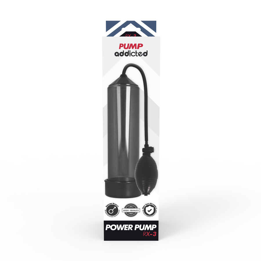 pompe à pénis à vide noire RX3 Pump Addicted 5