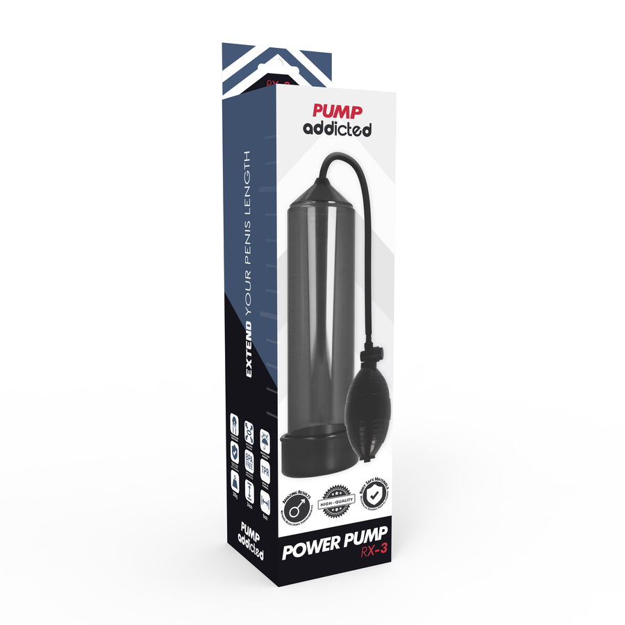 pompe à pénis à vide noire RX3 Pump Addicted 6