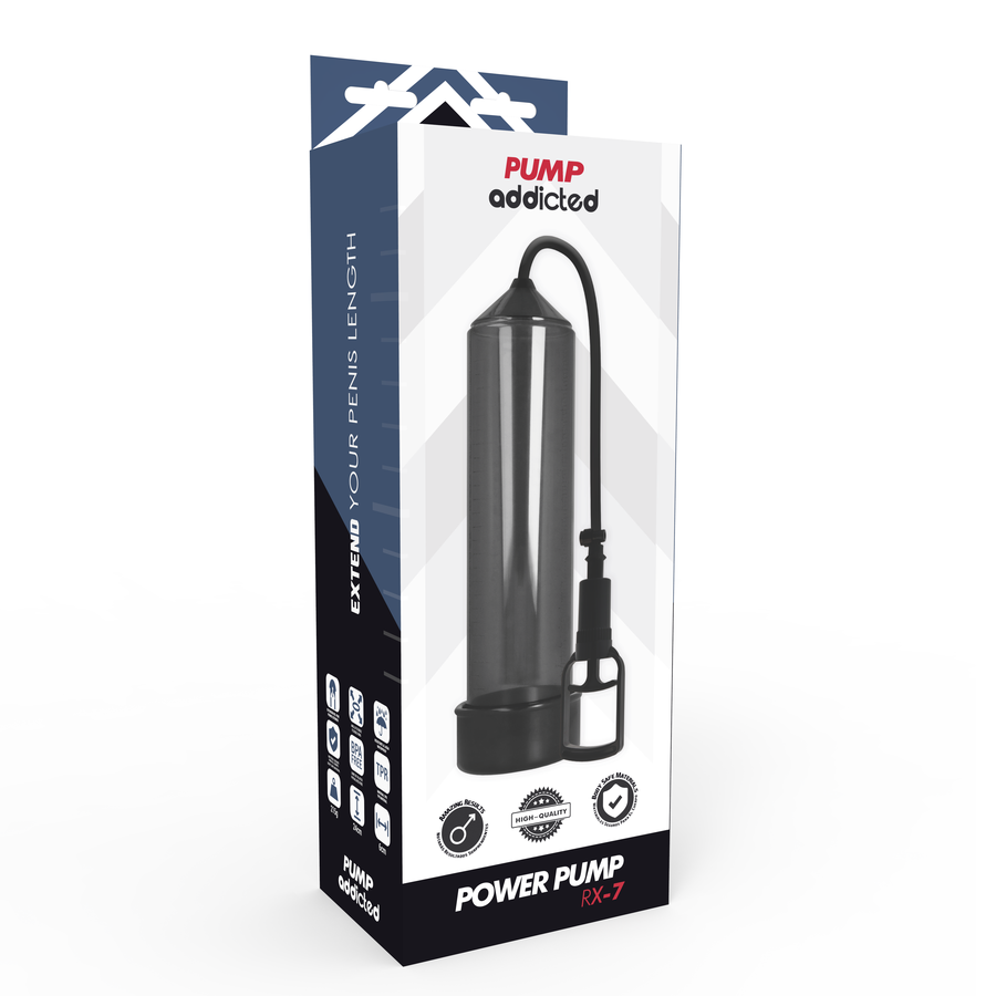 pompe à pénis à vide noire RX7 Pump Addicted 5