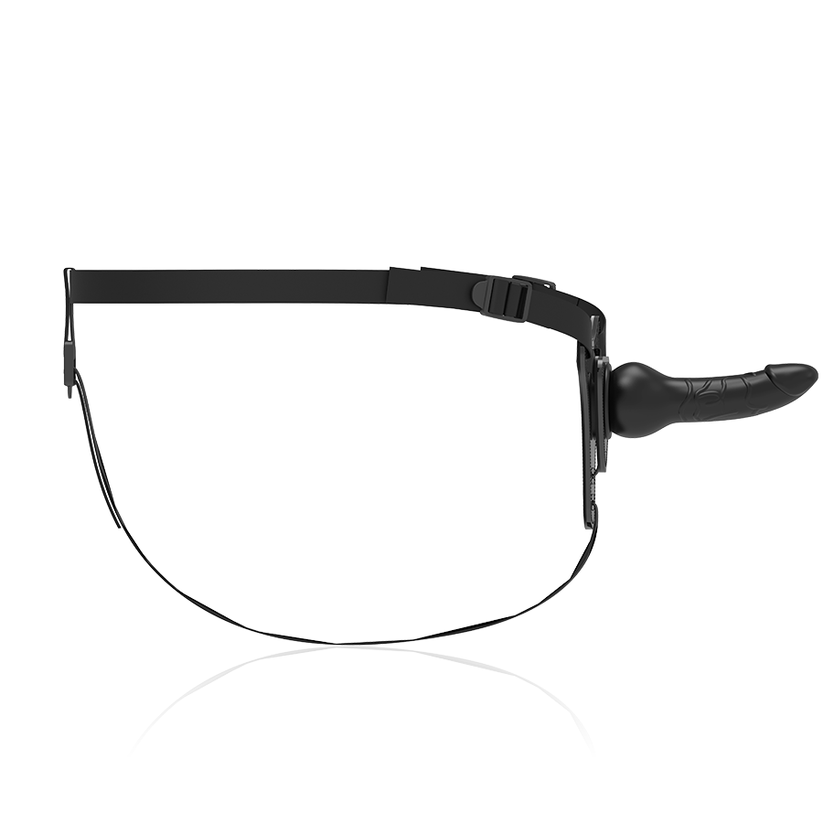 harnais gode en silicone noir réaliste 16 cm Fetish Submissive Harness 4