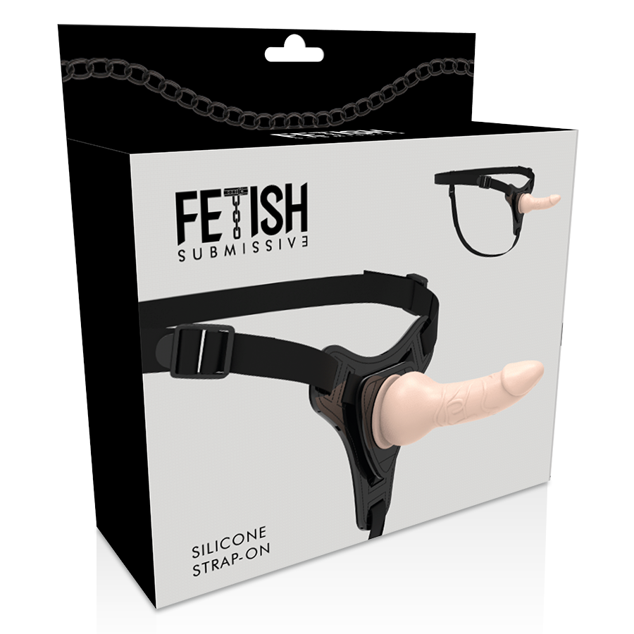 harnais gode en silicone chair réaliste 16 cm Fetish Submissive Harness 5