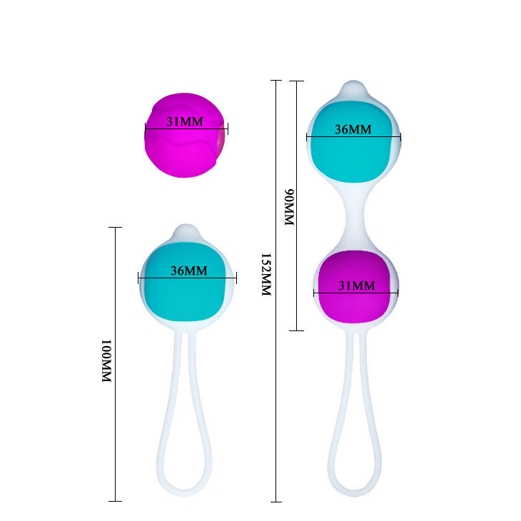 boules de Kegel en silicone 30 et 40 g Pretty Love Flirtation Deluxe 4