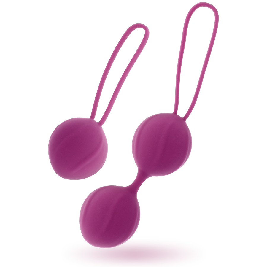 kit entraîneur pelvien Kegel en silicone lilas Coverme Kegel Fit 2