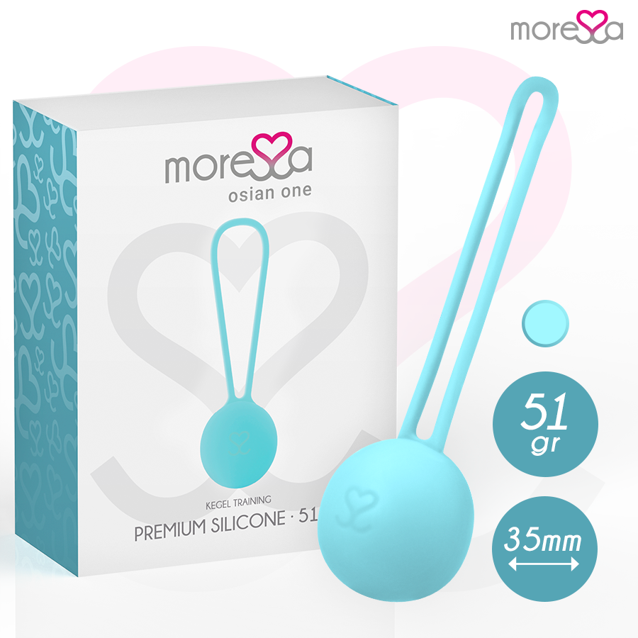 boule de Kegel en silicone turquoise 51 g Osian One Moressa 2
