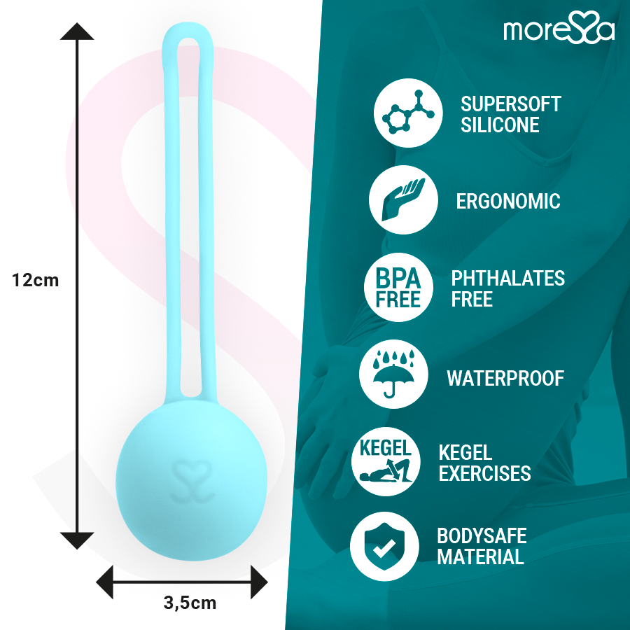 boule de Kegel en silicone turquoise 51 g Osian One Moressa 4