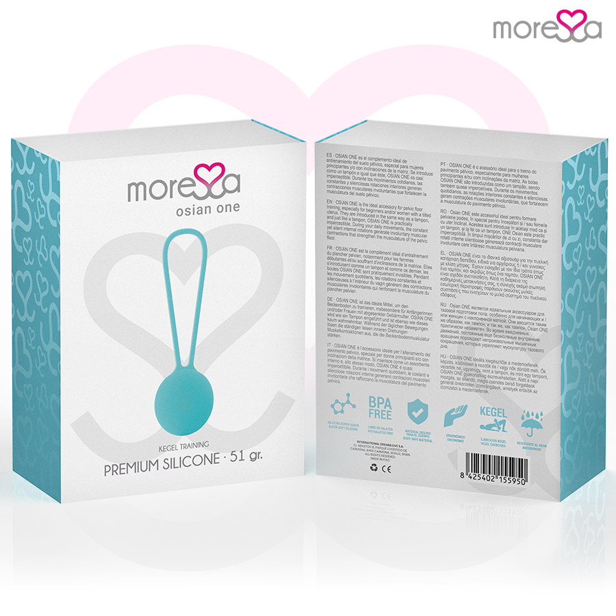 boule de Kegel en silicone turquoise 51 g Osian One Moressa 7