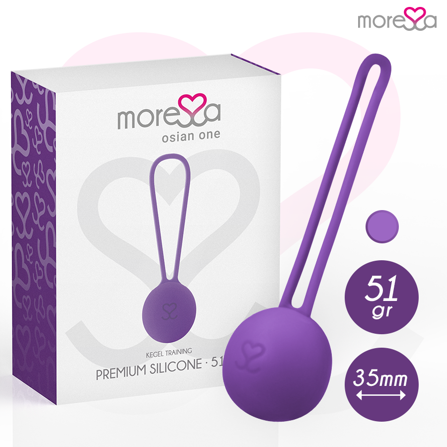 boule de Kegel en silicone lilas 51 g Osian One Moressa 2
