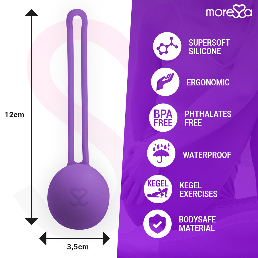 boule de Kegel en silicone lilas 51 g Osian One Moressa 4