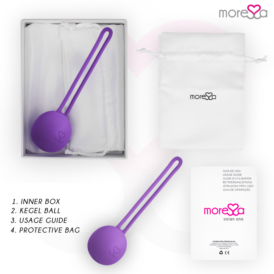 boule de Kegel en silicone lilas 51 g Osian One Moressa 6