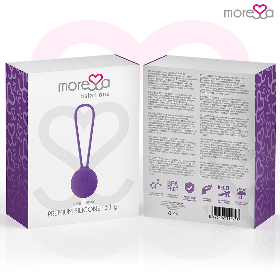 boule de Kegel en silicone lilas 51 g Osian One Moressa 7