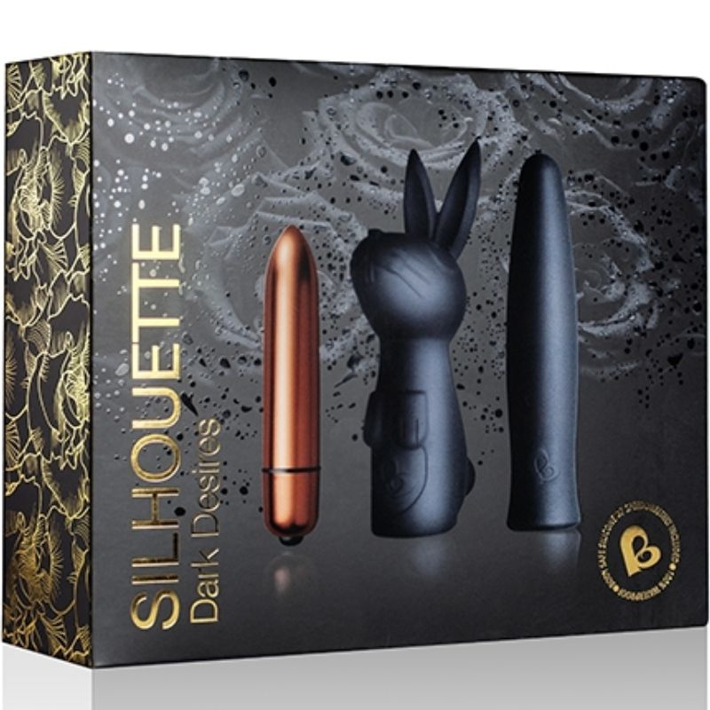 kit coffret lapin et balle 7 modes en silicone Dark Désir Rocks-Off 8