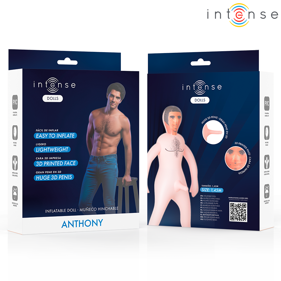 poupée gonflable masculine avec pénis 3D Anthony Intense Dolls 4