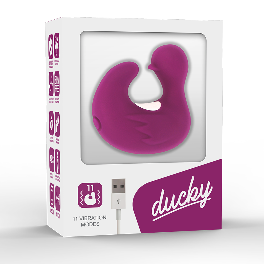 stimulateur dé à coudre rechargeable en silicone Duckymania Coverme 7