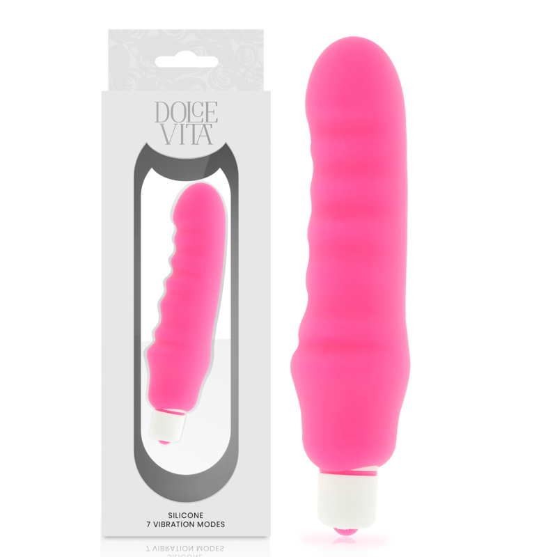 vibromasseur classique en silicone rose Genius Dolce Vita 2