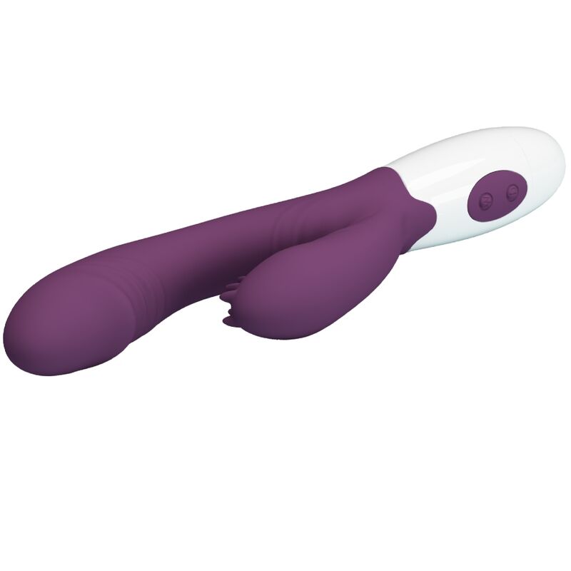 vibromasseur rabbit violet à ondulations 7 vibrations André Pretty Love 6