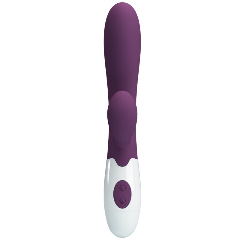 vibromasseur rabbit violet 30 vibrations avec tige insérable Alvis Pretty Love 2