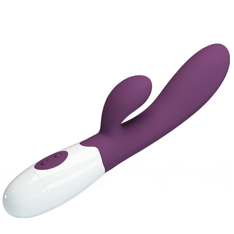 vibromasseur rabbit violet 30 vibrations avec tige insérable Alvis Pretty Love 4