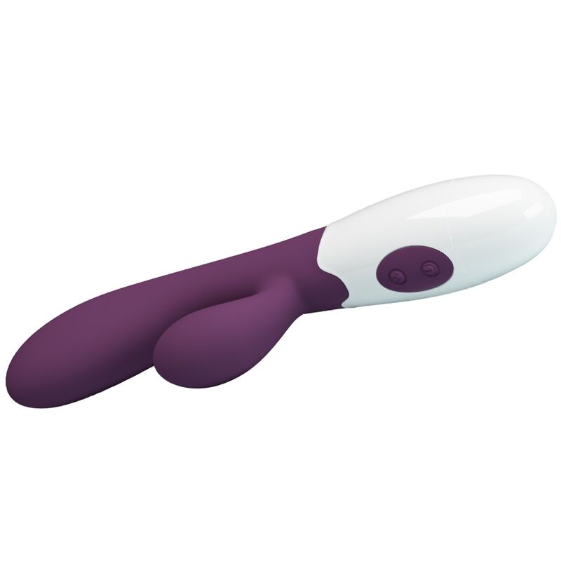 vibromasseur rabbit violet 30 vibrations avec tige insérable Alvis Pretty Love 5
