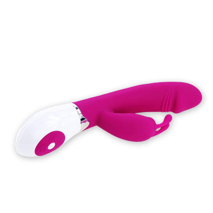vibromasseur rabbit lilas et blanc 30 vibrations 20,4 cm Pretty Love 5