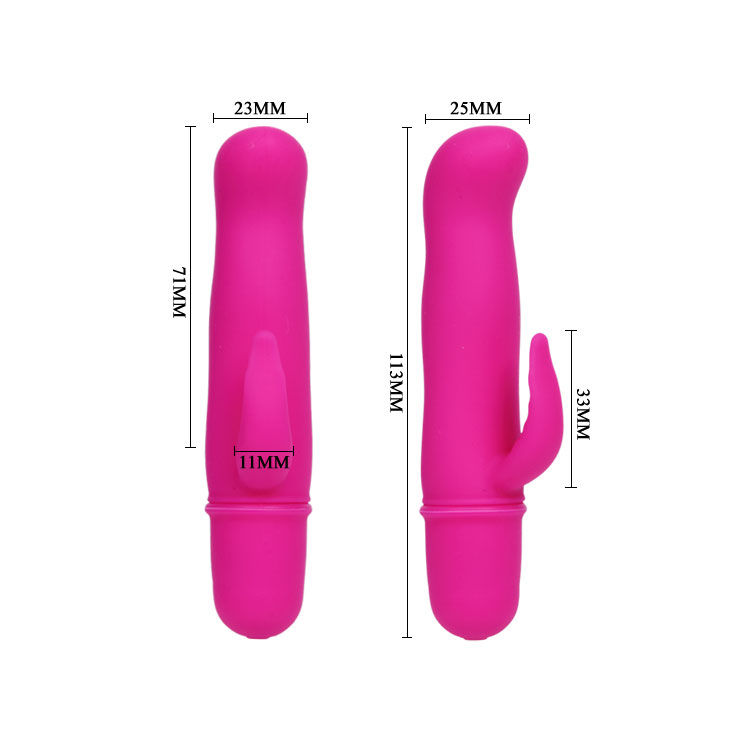mini vibromasseur lilas avec stimulateur clitoridien 10 vibrations Blithe Pretty Love 7
