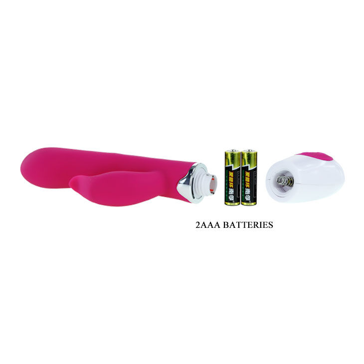 vibromasseur lilas et blanc avec stimulateur clitoridien 21 cm Felix Pretty Love 8